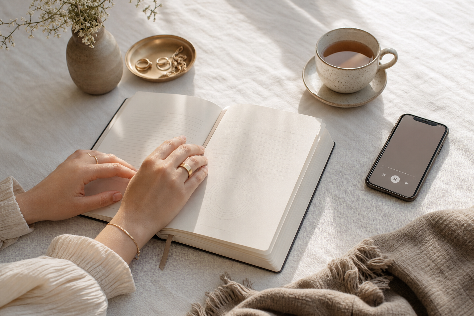 The felt experience of the daily 21-day reset ritual, in a calm and grounded moment.
